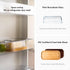 KIVY Glass Butter Dish with Airtight Lid - For Countertop and Refrigerator Door Shelf, Covered Butter Holder
