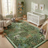 5x7 GarveeHome Jungle Animal Print Rug Washable Area Rugs for Living Room, Forest Rug Non Slip Low Pile Stain