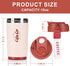 316 Portable,15OZ FrutPunch Insulated Travel Coffee Thermo, Stainless Steel Coffee Tumbler with Lid, Double Wall Vacuum