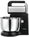 Holstein Housewares 250W 5-Speed Hand and Stand Mixer, Black/Stainless Steel with LED Light