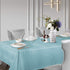JUCFHY Solid Plaid Jacquard Spring Easter Table Cloth, Wrinkle Resistant Decorative Tablecloth, 52 X 70, Turquoise