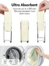 Tear-away Dish Cloth - 40 Sheets (10'' by 10''), Reusable Washable Kitchen Towel Rolls, Super Absorbent Microfiber