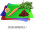 Fotouzy Plastic Cutting Boards for Kitchen, Flexible Cutting Mats Set of 7, BPA-Free, Dishwasher Safe, 15x12 In