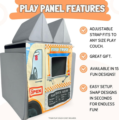 Kids Food Truck Play Panel for Foam Sofa - Couch Swag
