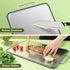 16''11'', 304 Stainless Steel Cutting Board Double Sided Steel Cutting Board for Meat, Vegetables & Fruits, Heavy Duty