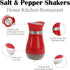 Basic Salt & Pepper Shakers, Red