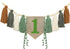 1st Wild One High Chair Banner Boy First Birthday Decorations,Jungle Green Highchair Banner,Woodland One Year Old Party