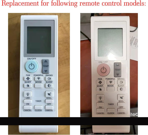 DAIKIN Air Conditioner Remote Control Compatible with BRC52B61 BRC52B62 BRC52B63 BRC52B64 BRC52B65