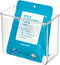 iDesign AFFIXX Plastic Wall Mount Organizer, Clear, 3" x 6" x 5" for Kitchen, Bathroom, Office