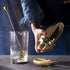 Homestia 12 Inch Bar Spoon, Cocktail Mixing Stirrers, 304 Stainless Steel, Gold, Bottom Weighted Solid Muddler