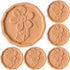 6 PCS Brown Sugar Saver, Terracotta Brown Sugar Keeper Container Disc for Food Storage, Reusable & Food Safe