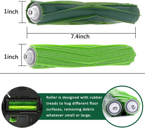Replacement Roomba Parts, 23Packs Accessories Kit for iRobot Roomba evo i1 1152 1154 i3 evo 3150 i4 i6 i6+ i7 7150 i7+ 7550 i8 i8+/Plus E5 5134 E6 E7 J7 I,E &J Series Robot Vacuum by I clean