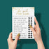 Black and Gold Bridal Shower Games - 25 Cards for He Said She Said, Guess Who Wedding Activity