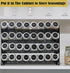 Ardier 4 32 160 Set Countertop Tier Spice Rack Organizer with Square Spice Jars and Spice Labels for Kitchen Cabinet