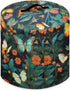 Flower Colorful Butterfly Grass Pressure Cooker Cover Dust-Proof Kitchen Appliance Cover Air Fryer Cover for 3 Quart Instant Pot with Top Handle and Pockets Washable