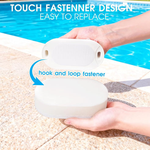 5 Pack TidyMister Thickened Handheld Scrub Pad for Hot Tubs, Spas & Pools, Non-Scratch Replaceable Scouring Pads