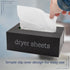 AuldHome Farmhouse Dryer Sheet Dispenser (Black) - Enamelware Fabric Softener Sheet Holder for Countertop Laundry Room.