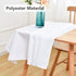 36x36 Inch, 20-28 Inch, NEWISHER White Square Tablecloth Heavy Duty Polyester Fabric Table Cloth for Tables Washable