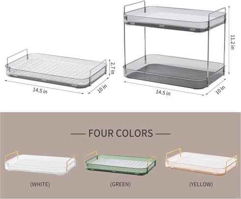 Coffee Bar Accessories,Station Organizers,Large Capacity Storage with Drain Board,Whisky Tray,Mug Tea Cup Holder Coffee