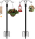 XDW-GIFTS Shepherds Hooks for Outdoor, 2-Pack 60 Inch Heavy Duty Bird Feeder