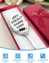 Joey Doesn't Share Food Spoon Funny Engraved Stainless Steel Spoon, Kitchen Dinner Spoon Tv Show Merchandise, for Friends Brother Sister Christmas Birthday Graduation Gifts