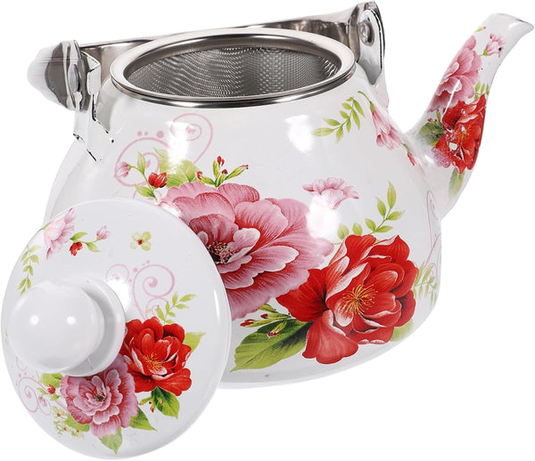 Enamel Pot China Teapot: Retro Stovetop Kettle, Hot Tea Pot Infuser for Boiling Kettle, Japanese-style