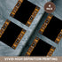 3dRose Set of 4 Ceramic Tile Coasters, Brown and Black African Pattern Inspired by Zulu Beadwork