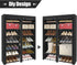 28 Closet ERONE Shoe Rack Storage Organize, Pairs Portable Double Row with Nonwoven Fabric Cover Shoe Shelf Cabinet