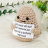 TOYMIS 3 inch Life Interesting Knitted Positive Potato Mini Funny Positive Potato, Creative Cute Wool Funny Knitted