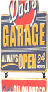 Dad's Garage Linked and Embossed Vintage Metal Sign - Great Gift Idea