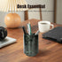 4 Inches Handcrafted Green Marble Tumbler Cup | Multi-Use Organizer for Pens, Makeup Brushes, Toothbrush | Home Office