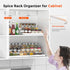 Expandable Spice Rack Organizer - 3 Tier Adjustable Cabinet Spice Organizer for Easy Visibility, White