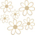 6 Thyle Pcs Daisy Wall Decor Wooden Daisy Wall Sculptures Art Flowers Signs Hanging Plaque for Home Nursery Bedroom