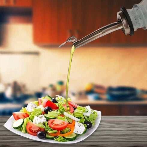 Axe Sickle 6 3/4" Pcs Oil Spout Liquor Bottle Pourer Spouts Stainless Steel Speed Pour Spouts for Olive Oil Dispenser