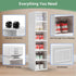 Shoe Organizer Box, 6-Tier Foldable Shoe Rack, Stackable Storage Bins for Men and Women