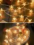 WFGGEH 20ft 40 Flower String Lights, LED USB Powered Cherry Blossom Fairy String Lights for Party Birthday Wedding