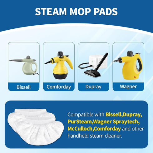 NXPPYY 16-Pack Universal Microfiber Cloths, Handheld Steam Cleaner Attachments - Steam Cleaner Accessories Compatible