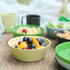 shopwithgreen Plastic Cereal Bowls Set of 6, Dust-Proof Lid, Reusable, Microwave and Dishwasher Safe, 24 OZ