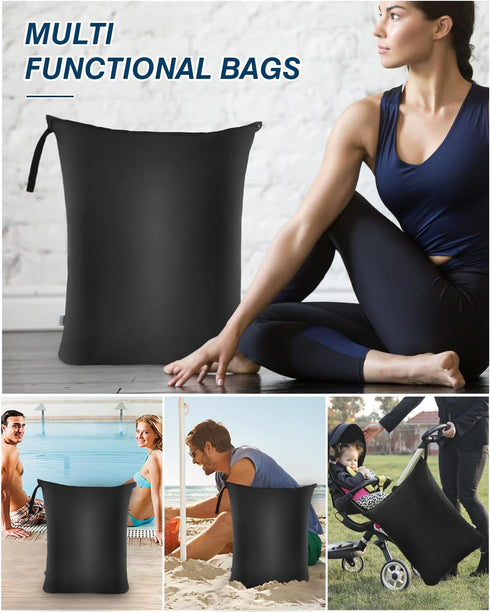 2Pcs 24x32 inch 176 OTraki Large Laundry Bags Wet Dry Bag Reusable Waterproof Bag with Zipper for Home Travel Hotel