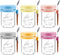 AsstarJTK 6 Pack Overnight Oats Containers with Lids and Spoons - 16 Oz