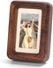 Solid Walnut Mini Picture Frame, Small Wood Photo Frame with Decorative Joinery