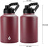 BJPKPK One Gallon (128 oz) Insulated Water Bottle, Dishwasher Safe Stainless Steel Thermos, BPA Free Jug, Brick Red