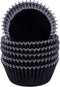 URATOT 100 Pieces Black Foil Metallic Cupcake Liners, Muffin Wrappers, Muffin Paper Cases, Foil Baking Cups