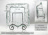 TRIPAR Large Square Black Wire Easel, Metal Finish, Tabletop Display, Handcrafted Scroll Designs