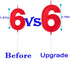 2.76in Birthday Candles Glitter Cake - Red Number 6 Candles Topper Decoration for Party Celebration