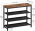 3 4-Tier Closet 9-12 BF94XJ01 HOOBRO Shoe Rack with PU Shelves, Shoe Storage Organizer for and Entryway, Holds Pairs
