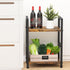 Katrawu 2 Assembly(2 Small Bookshelf for Small Space, Tier Industrial Bookcase,Narrow Book Case Storage Organizer Book