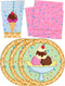 Ice Cream Shop Birthday Party Supplies – Decorations, Tableware Set for 16 Includes Plates, Napkins, and Cups