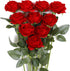 JUSTOYOU 10Pcs Artificial Roses Flowers, Realistic Silk Rose, Long Stem Bouquets for Home Wedding Decoration
