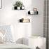 9 Inch Set 4 Acrylic Floating Shelf No Drill Adhesive Wall Shelf of for Funko Pop Storage, Floating Shelves Damage-Free